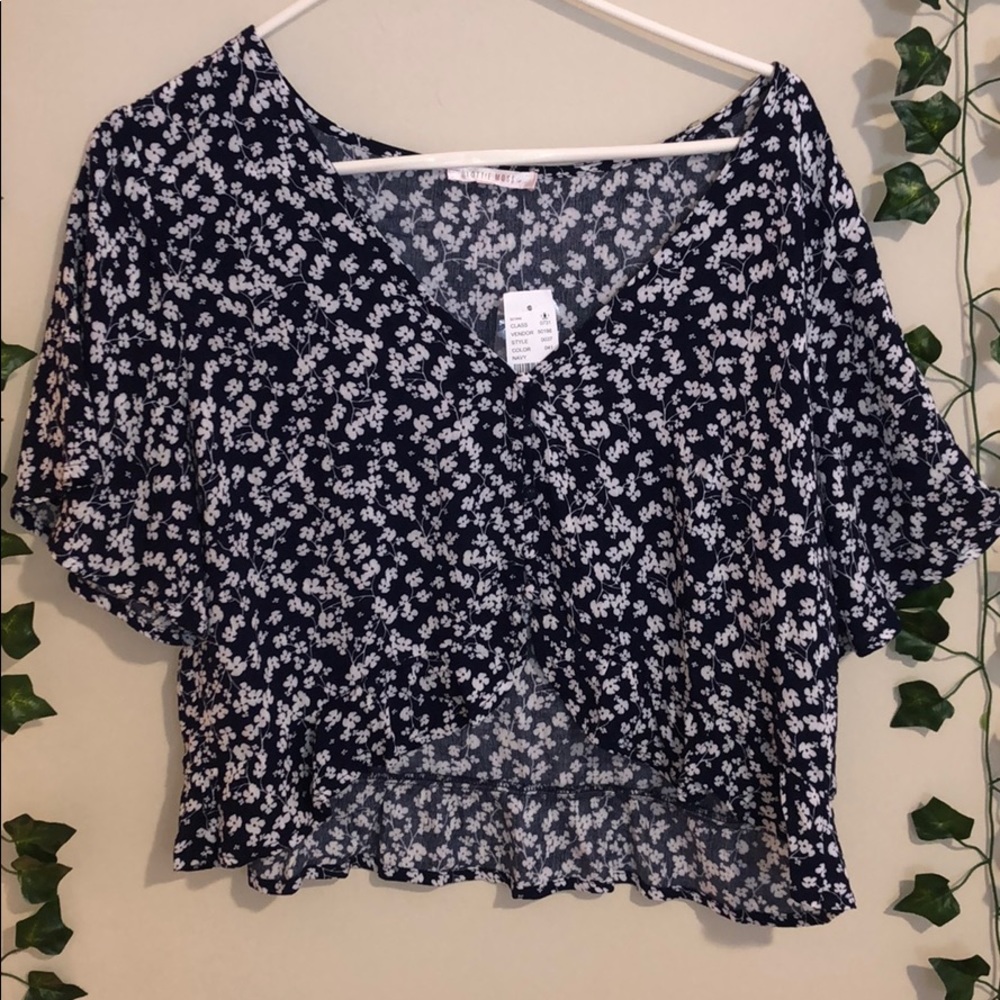 Flowered Short Sleeve